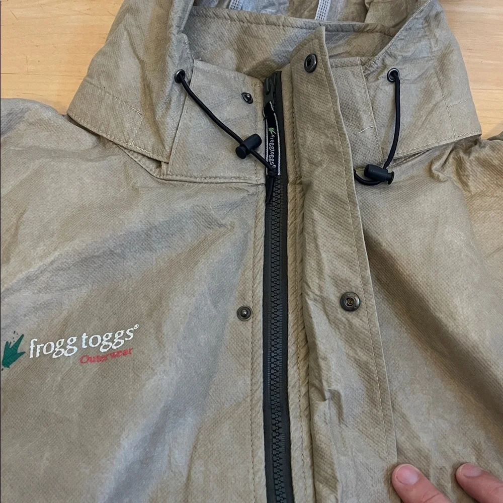 Frogg Toggs Tan Hooded Jacket